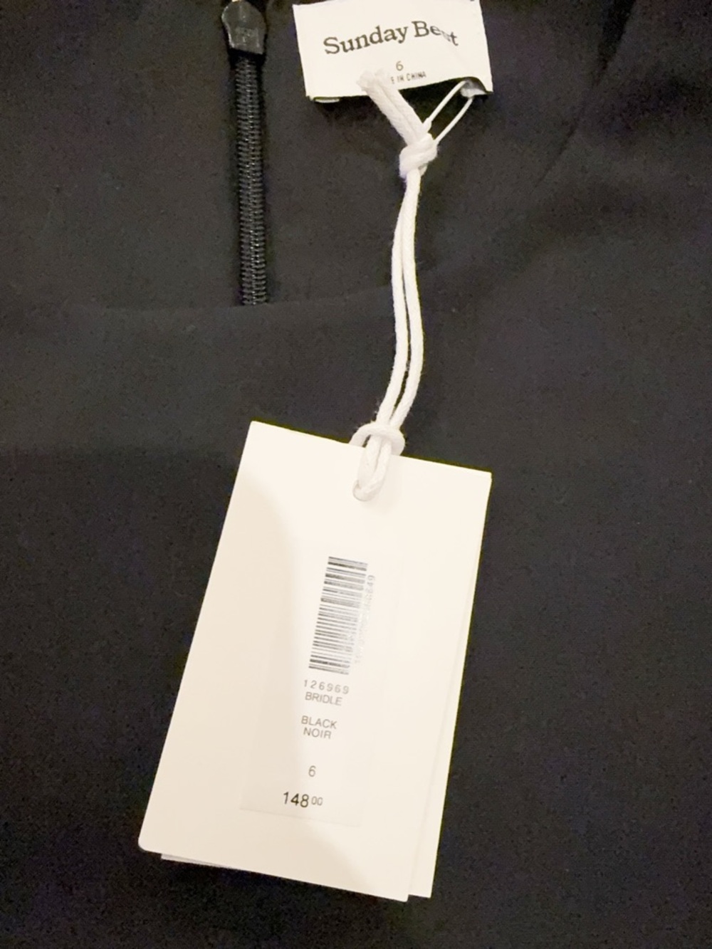 NWT 126969 Aritzia Sunday best bridle Dress black 6 - Picture 2 of 6
